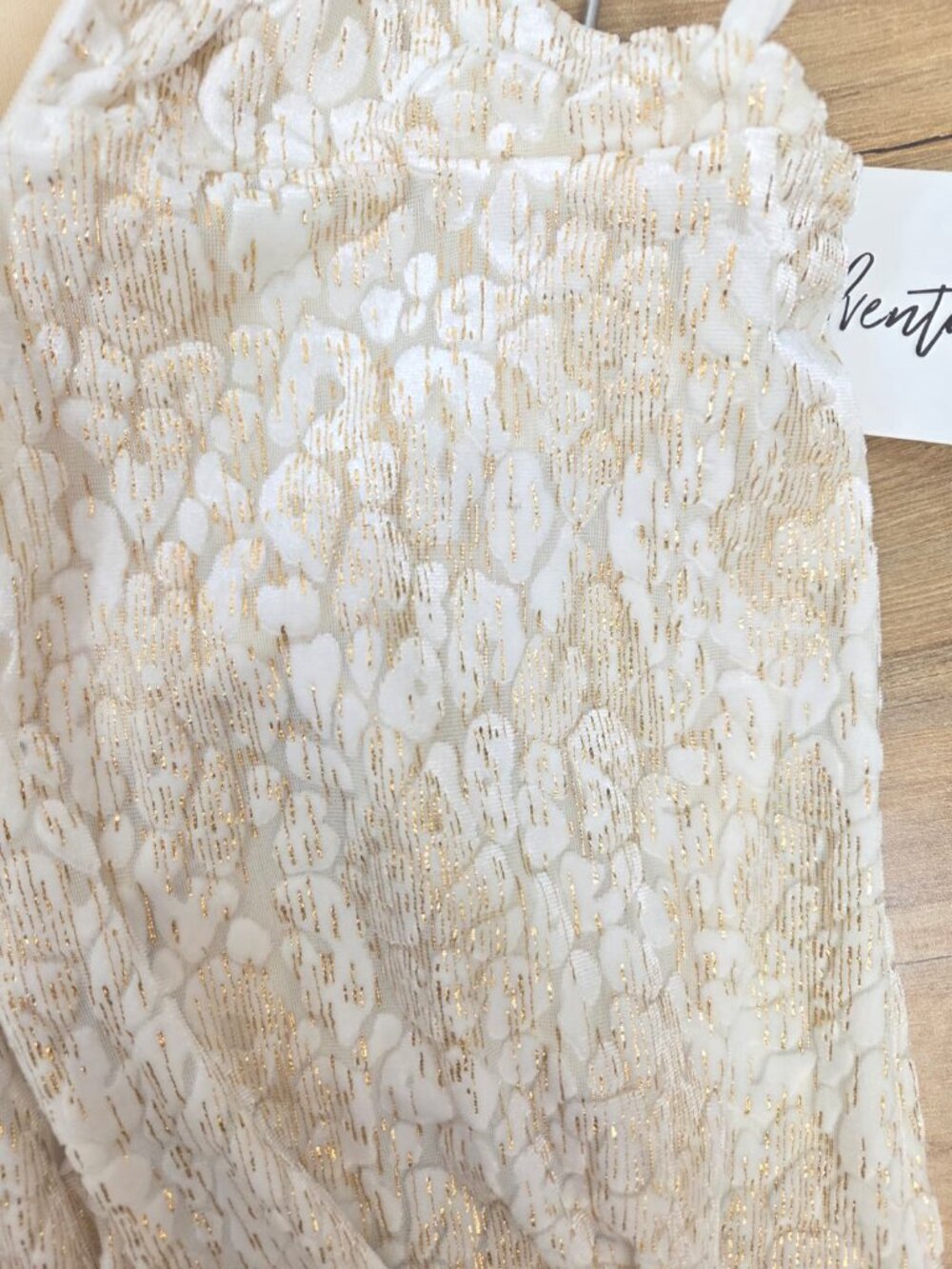 12th Tribe Maxi Dress Ivory Size M New - Picture 10 of 13